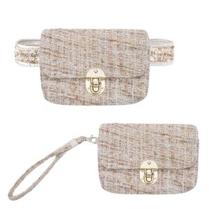 Mytagalongs - Accessory - Convertible Fanny Pack / Wristlet - Gigi Beige
